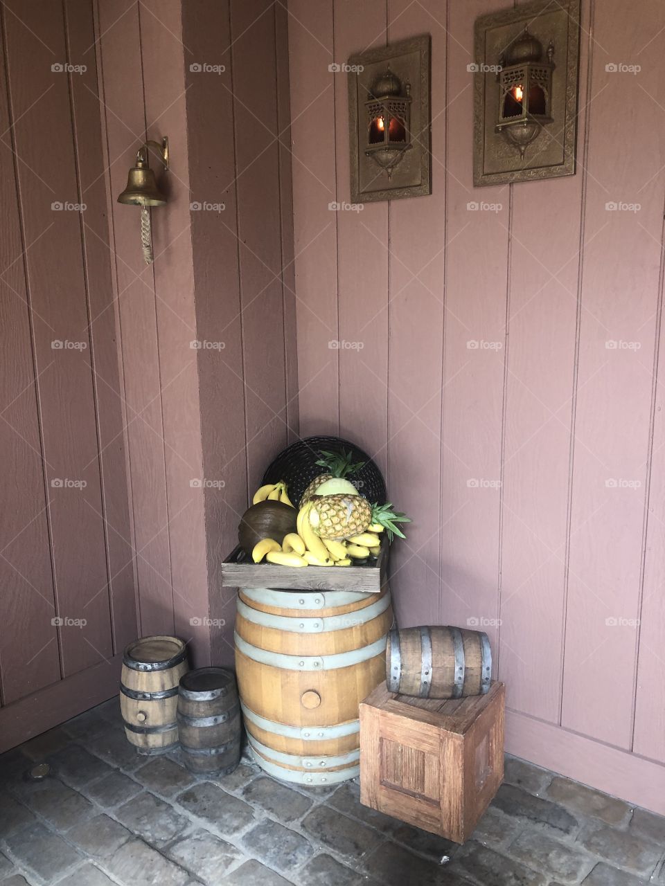 Fake fruit display at Disneyland. Disney Magic is everywhere.