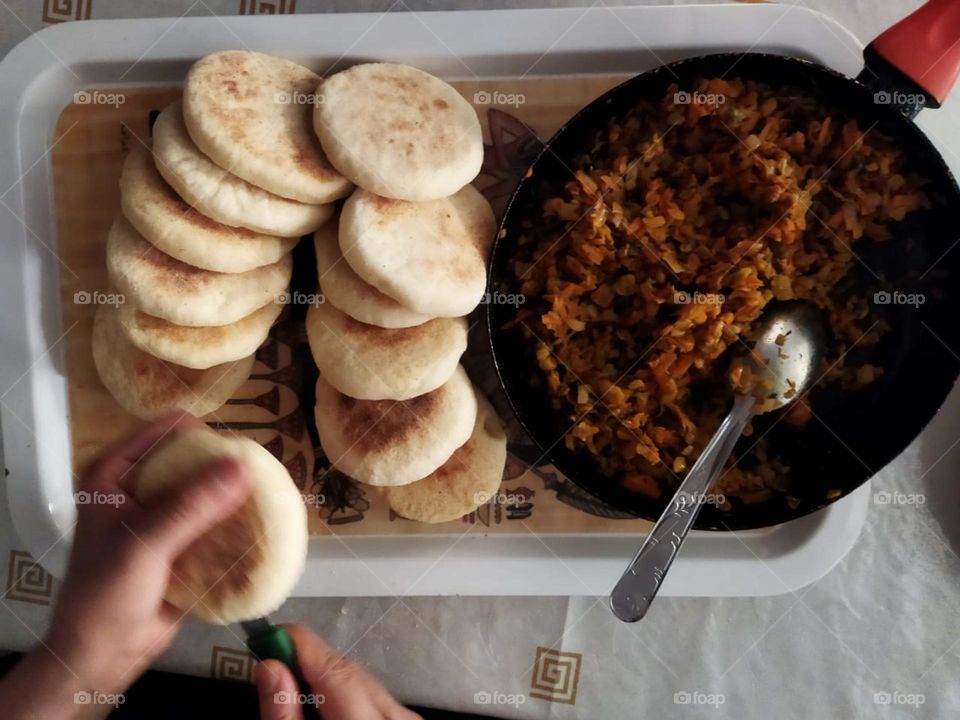 Moroccan bread served in Ramadan month.