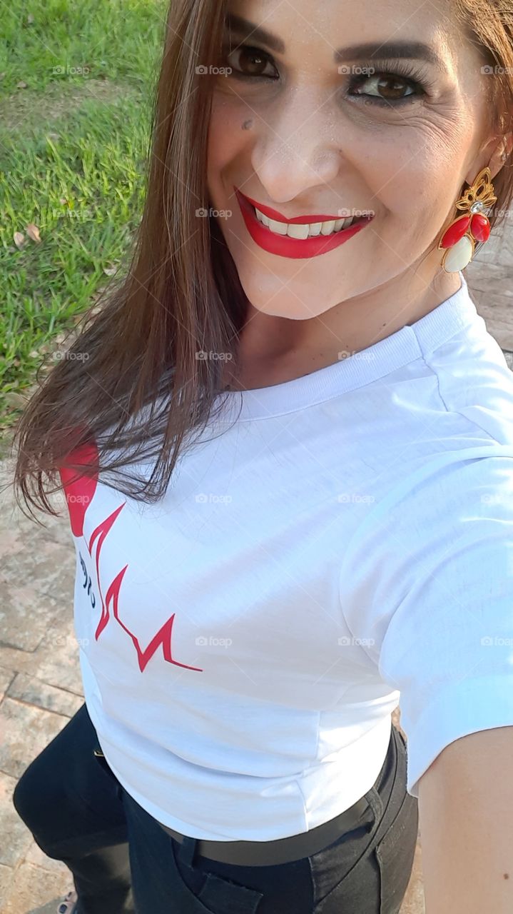 smiling beautiful woman