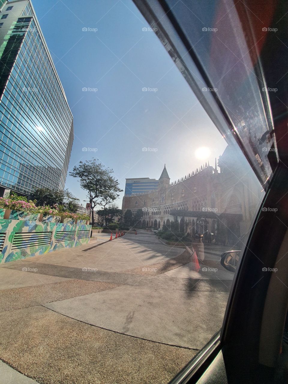 passenger's view in the morning