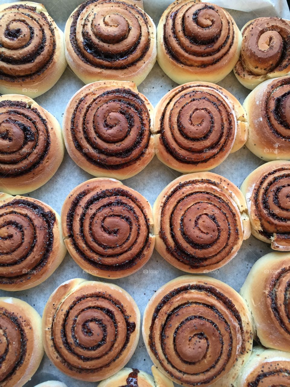 Tasty homemade cinnamon bun