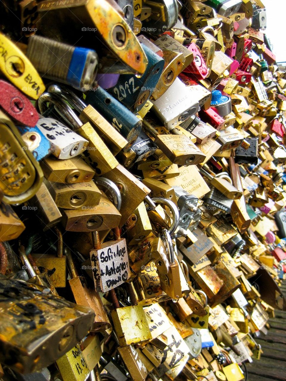 Love locks in Paris