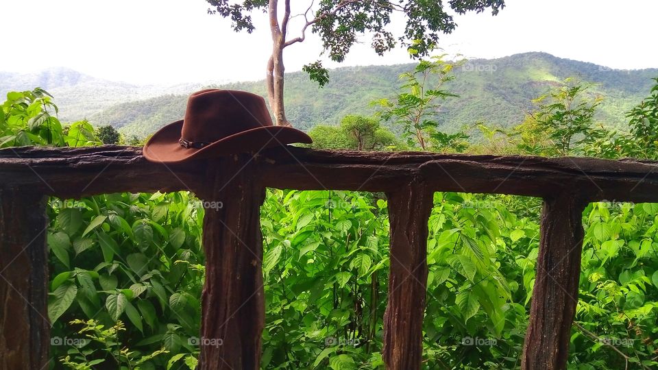 Cowboy hat with the nature
