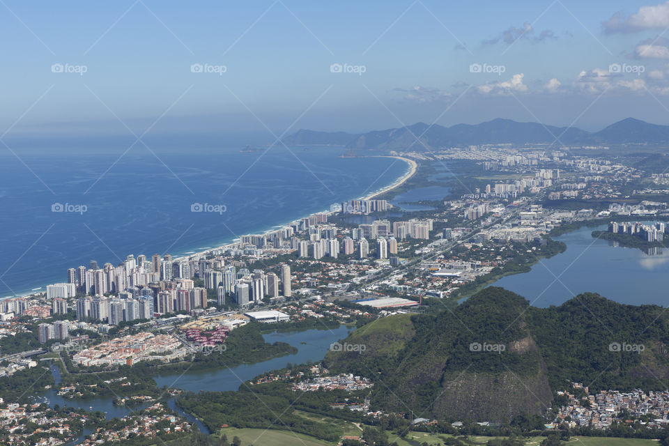 Barra da Tijuca Beach in Rio de Janeiro Brazil.