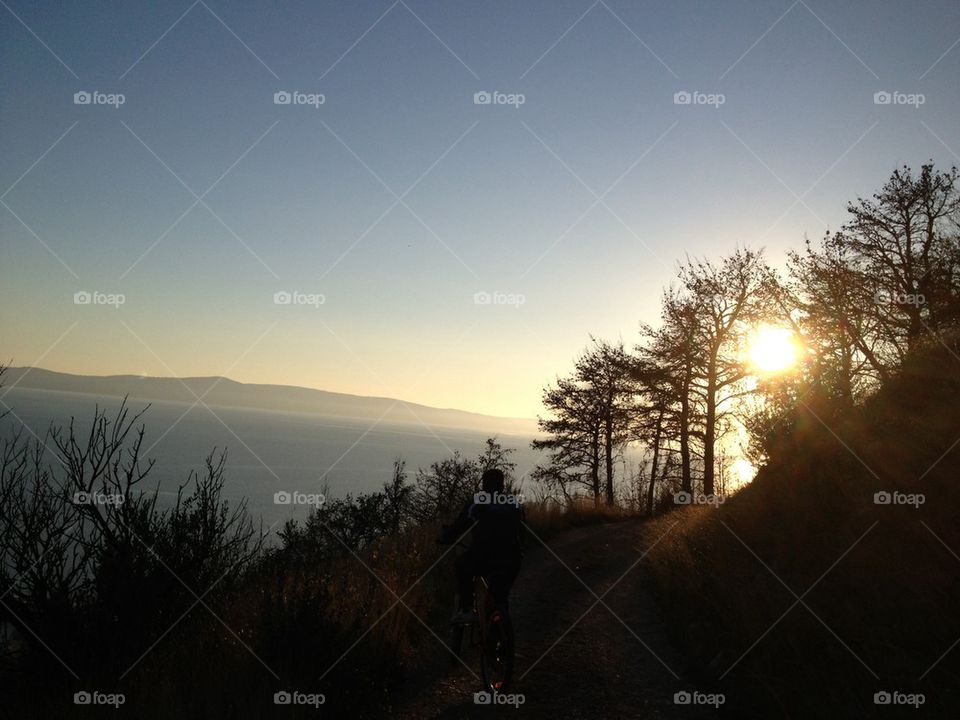 Sunset from the mountain