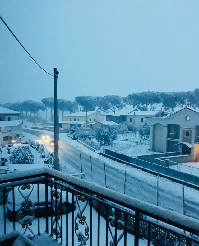 Paesaggio nella neve