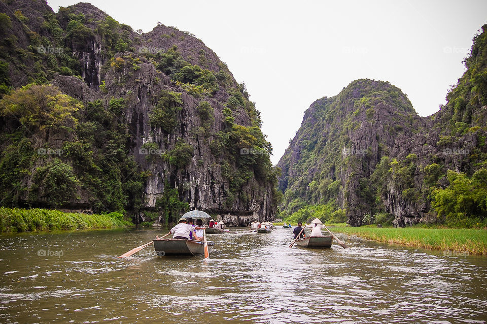 Scenic view in Tam Coc