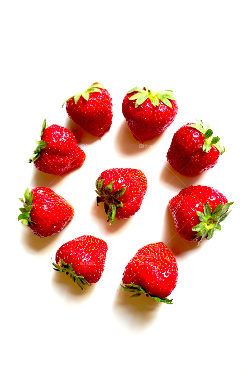 Fresh strawberries fruit