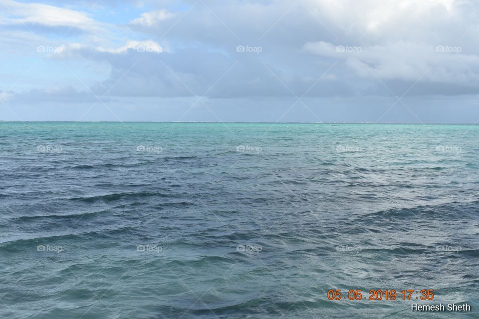 Mauritius, different shades of water color, nature at its best!!!