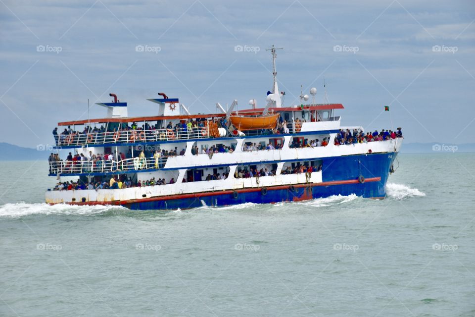Overloaded Ship on the “ Bay Of Bangle “                            A beautiful view to watch !! 