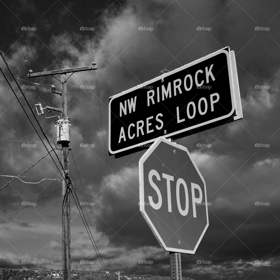 Low angle view of sign board