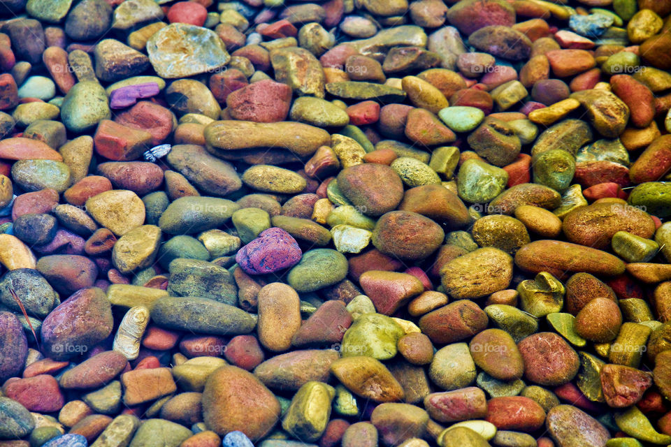 Lake McDonald Colored Rocks