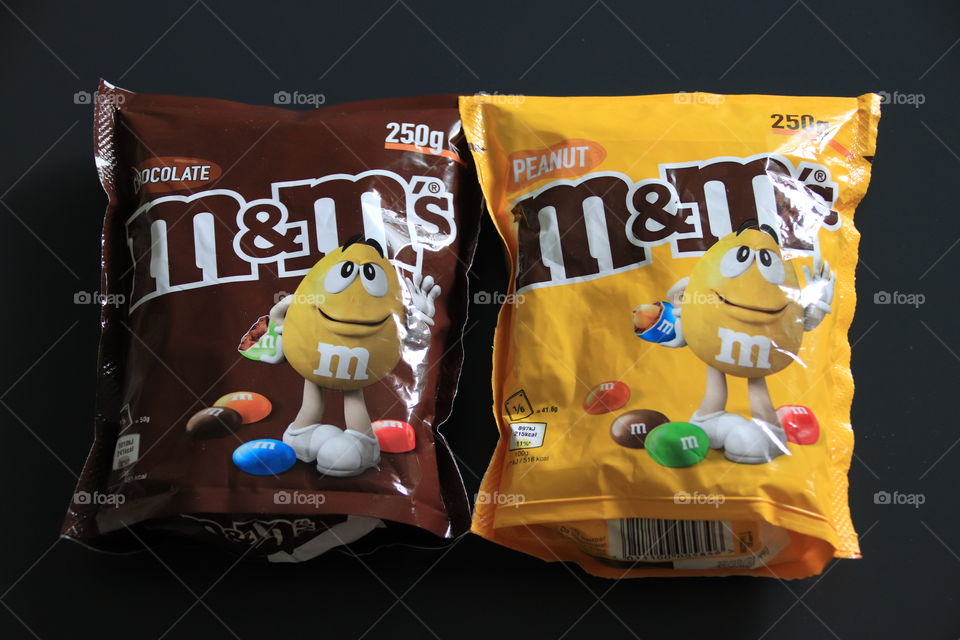 Packs of m & m