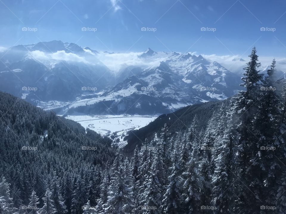 Magic winter in mountains 