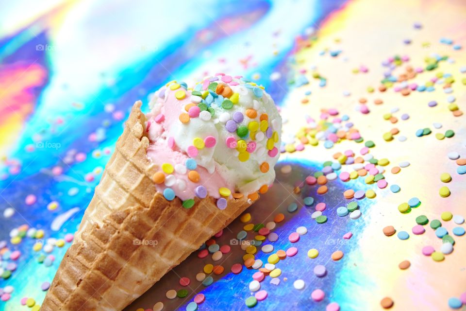 I scream, you scream, we all scream Ice cream and sprinkles and rainbows 