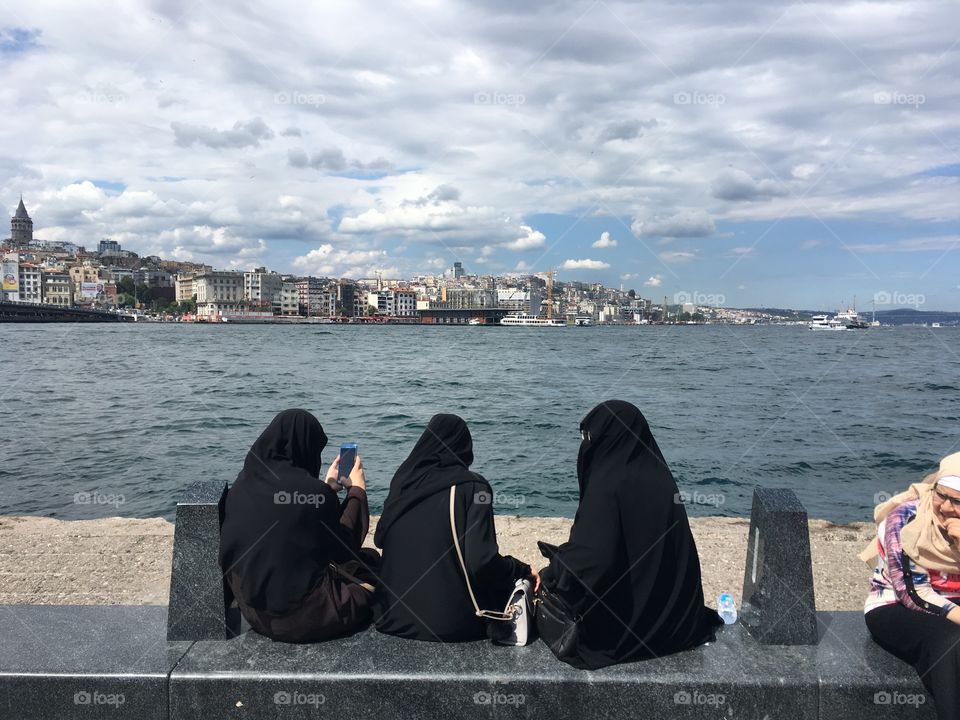 İstanbul, Eminönü, turist womens