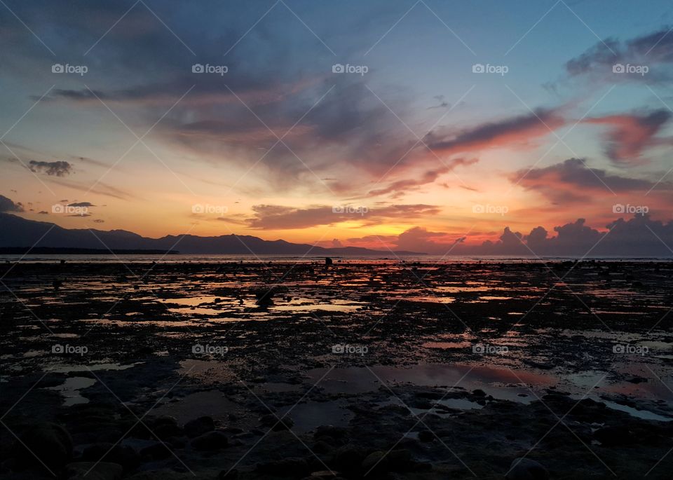 sunrise in the beach