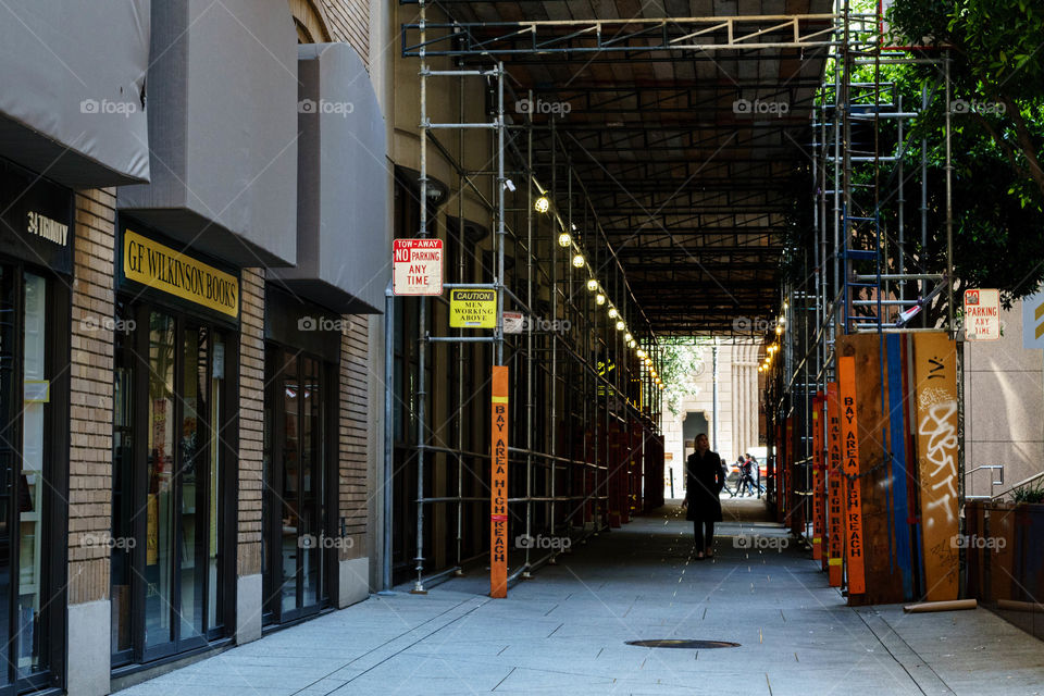 Walking Under Scaffolding