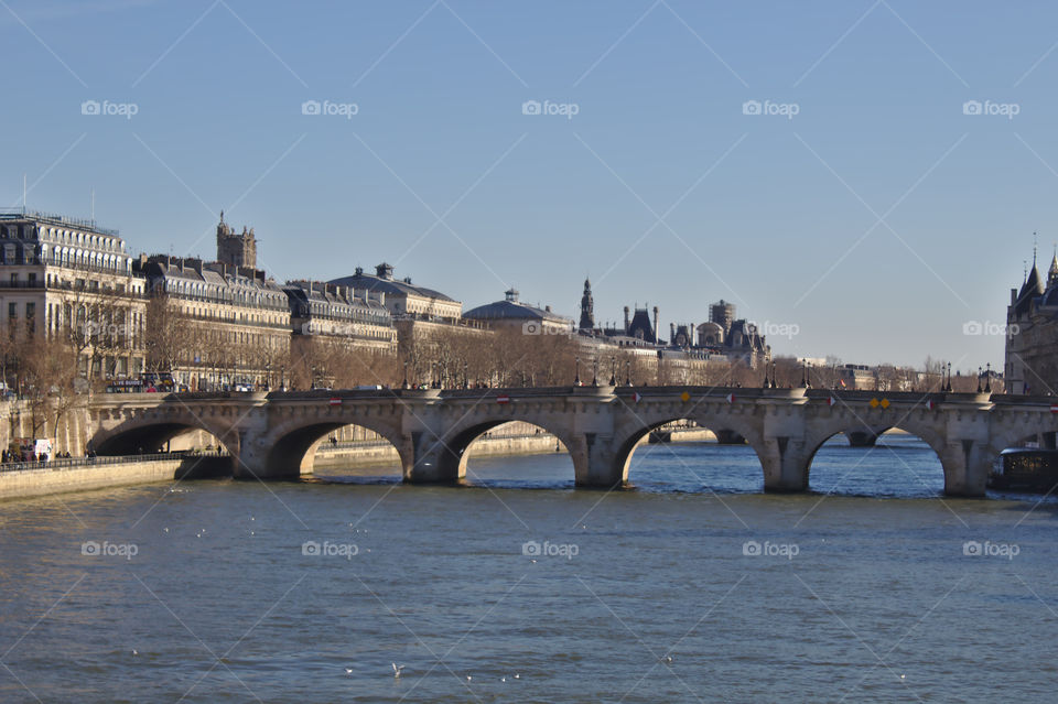 bridge over the Seine in Paris