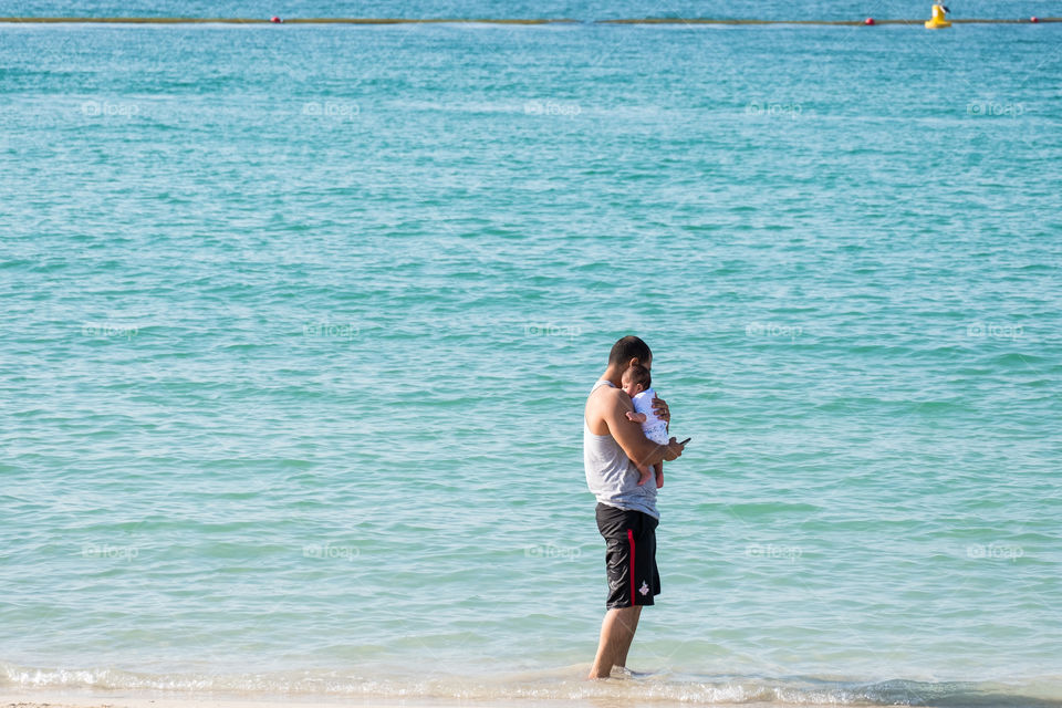 Happiness on Dubai beach