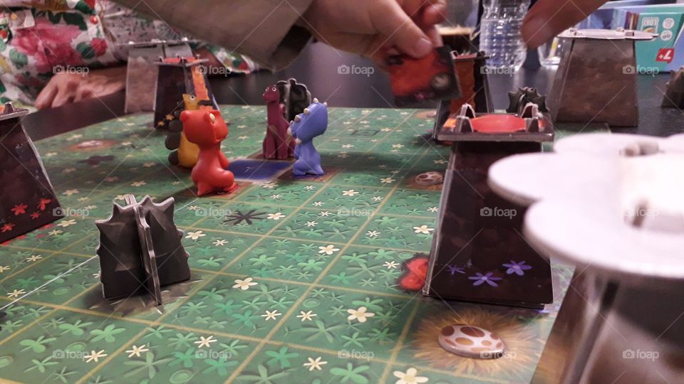 board game family child dinosaur color fun volcano