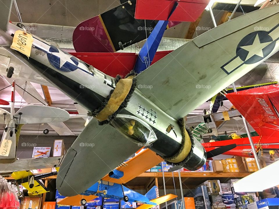 RC planes in the ceiling