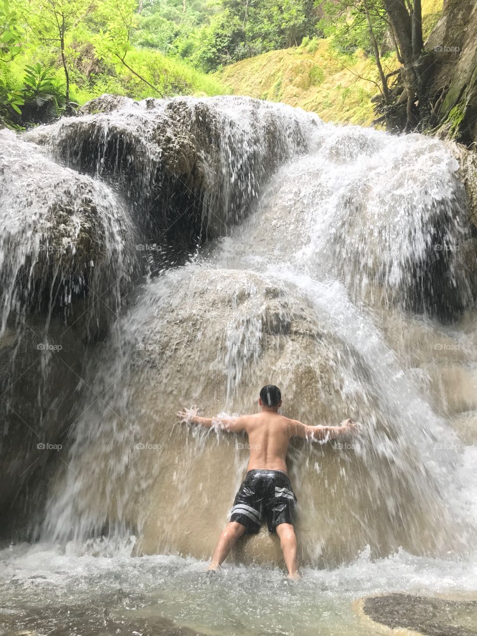 Power of water by nature !!