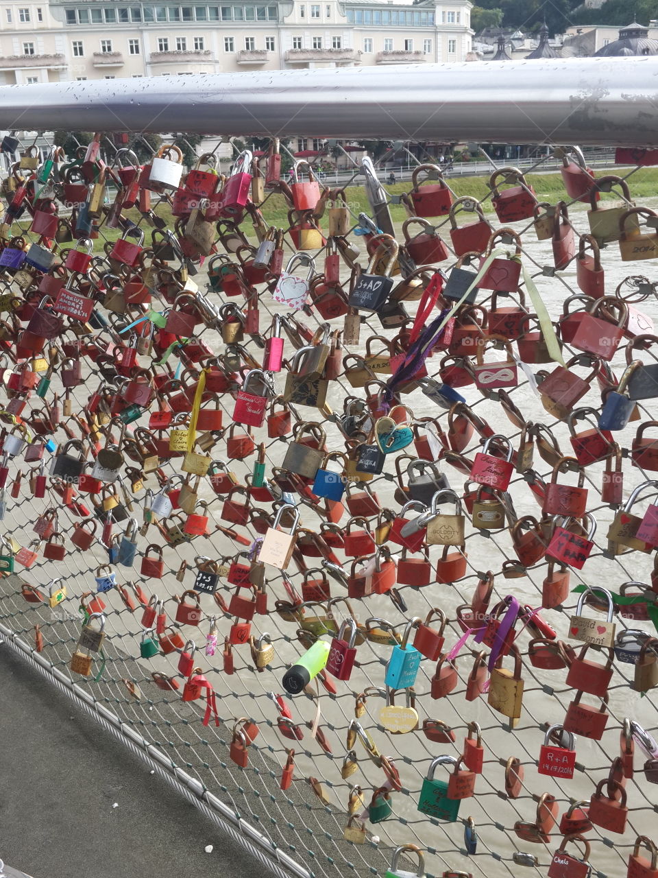 Locks of love on the bridge