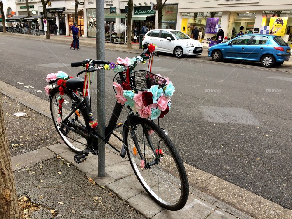 Lovely decorated bike