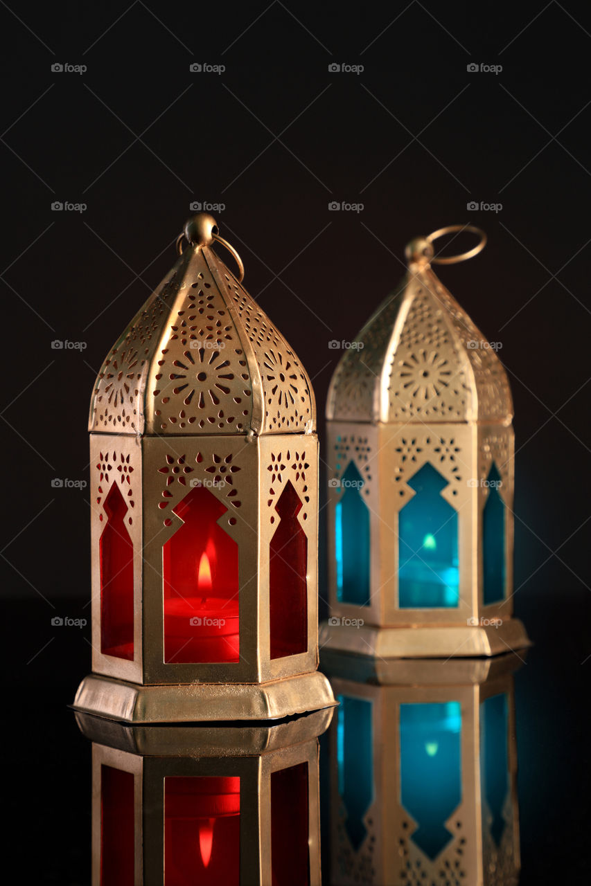 Islamic decorative lamp lantern for Ramadan Kareem and eid celebrations