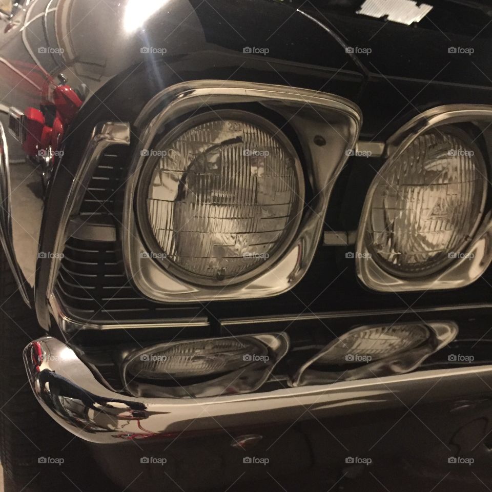 SS Camaro headlight