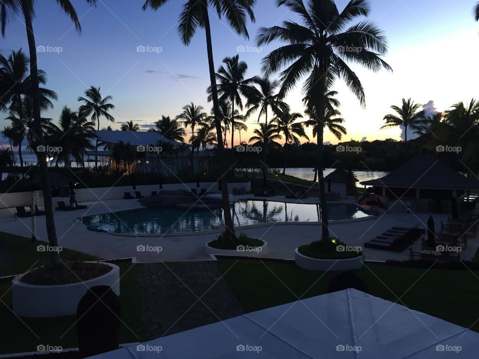 Sunset in Fiji 