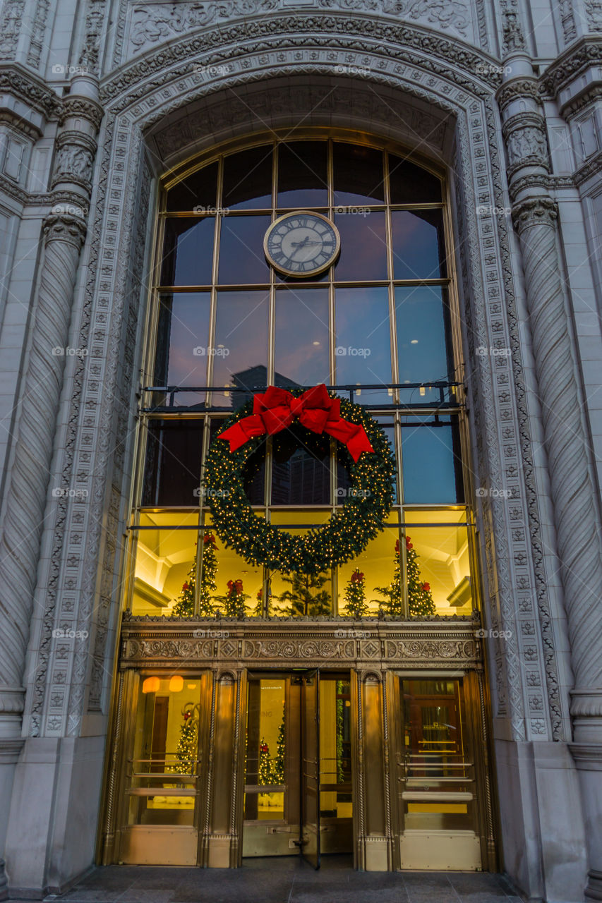 Building and Wreath 