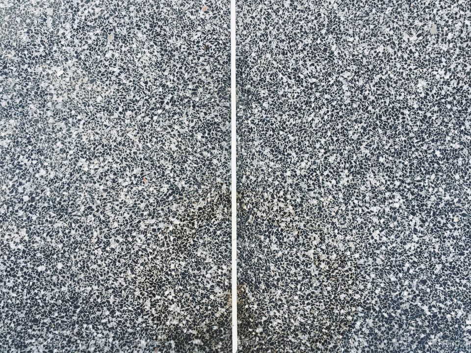 Table tennis with line. Line on granite table tennis, outdoors on playground