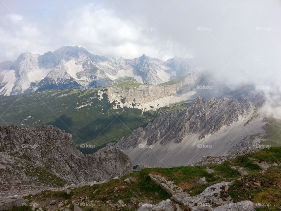 High angle view of mountain