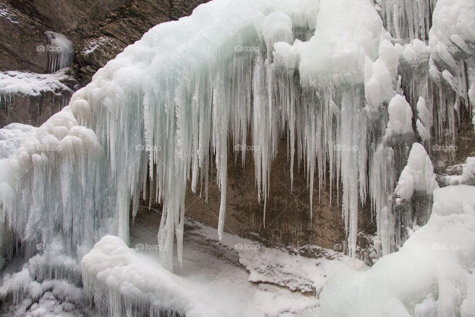 Frozen waterfall 