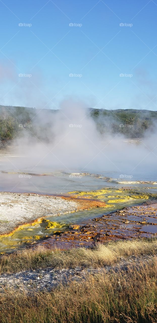 waterscape in Yellowstone