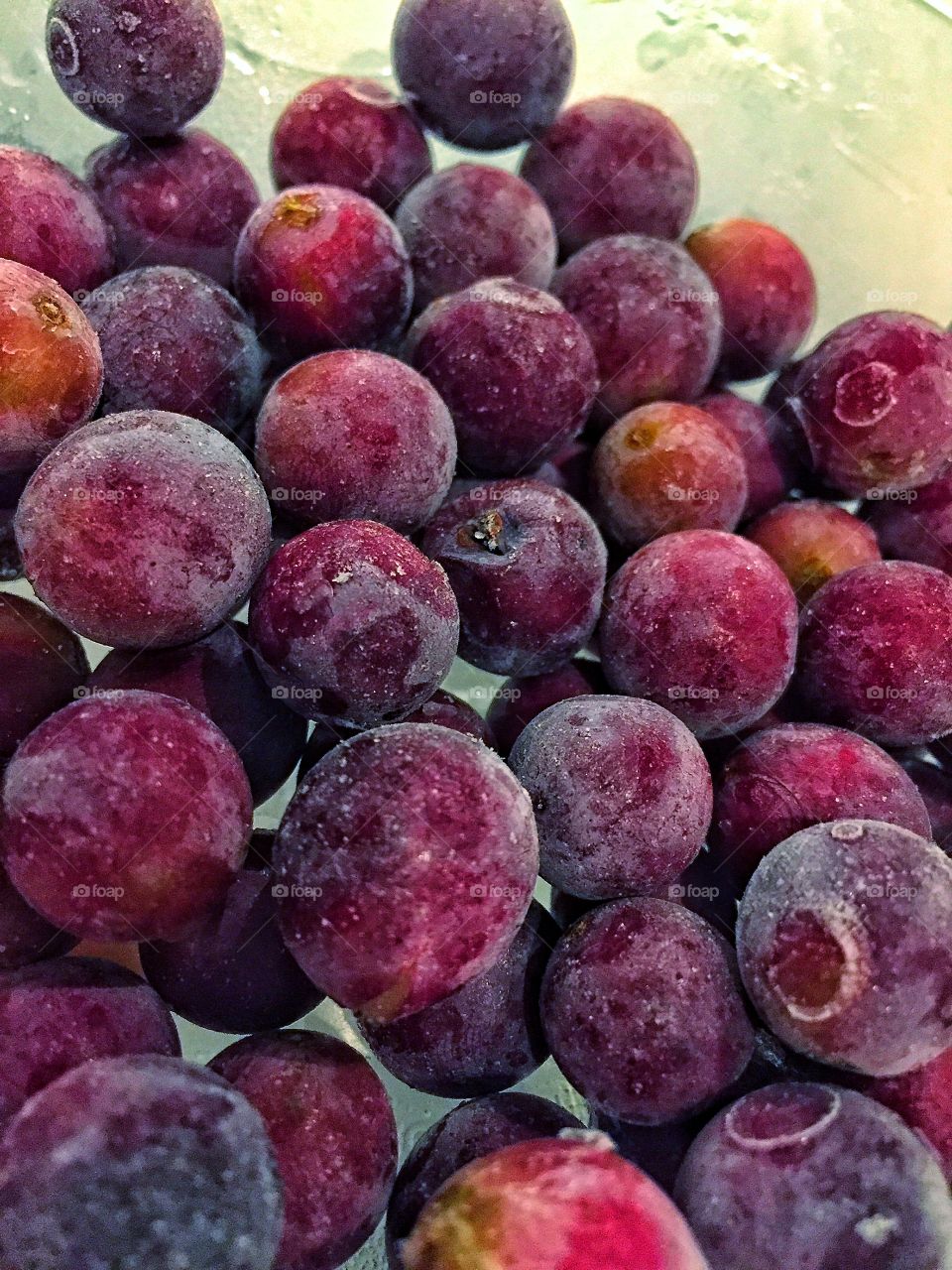 Frozen Okanagan grapes. Refreshing!