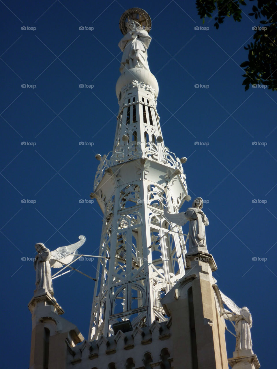 white church tower editorial by kenglund