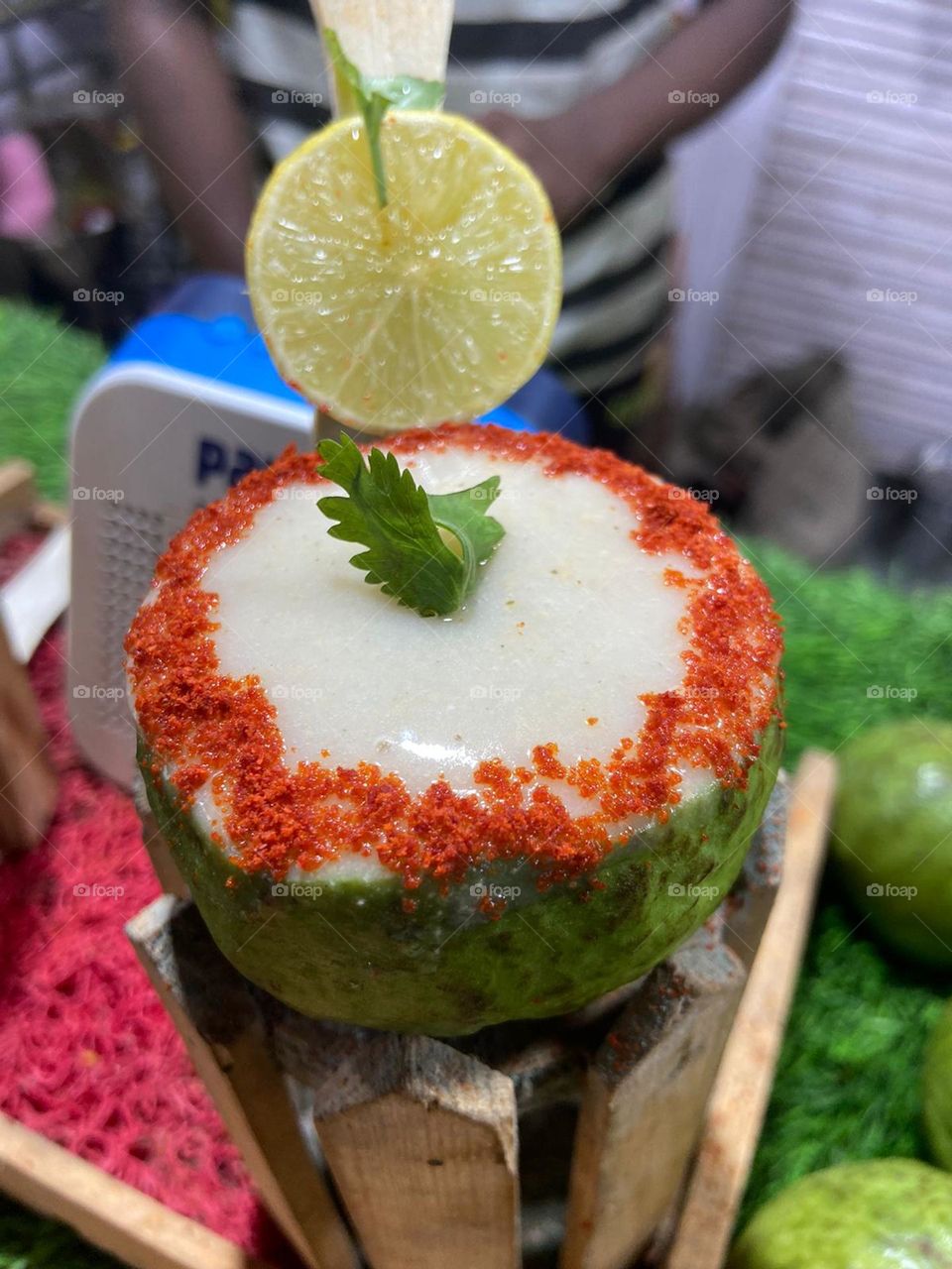 Guava Juice, a delightful blend that not only tantalizes taste buds but also refreshes one’s mind and invigorates the body, providing the perfect pick-me-up for any moment. And the best part about this is how it's served.