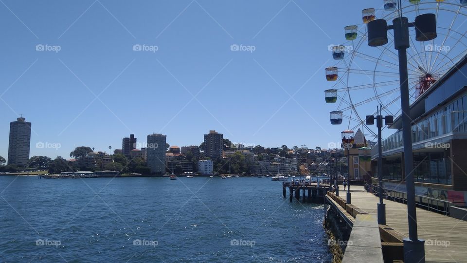 Sydney Harbour, taken from the Luna Park wharf