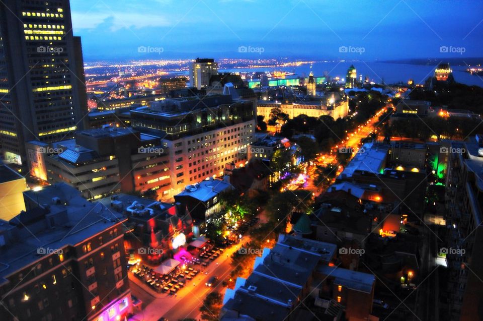 Aerial view of a city