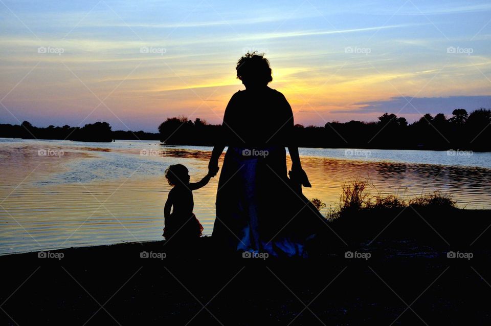 Mom and daughter