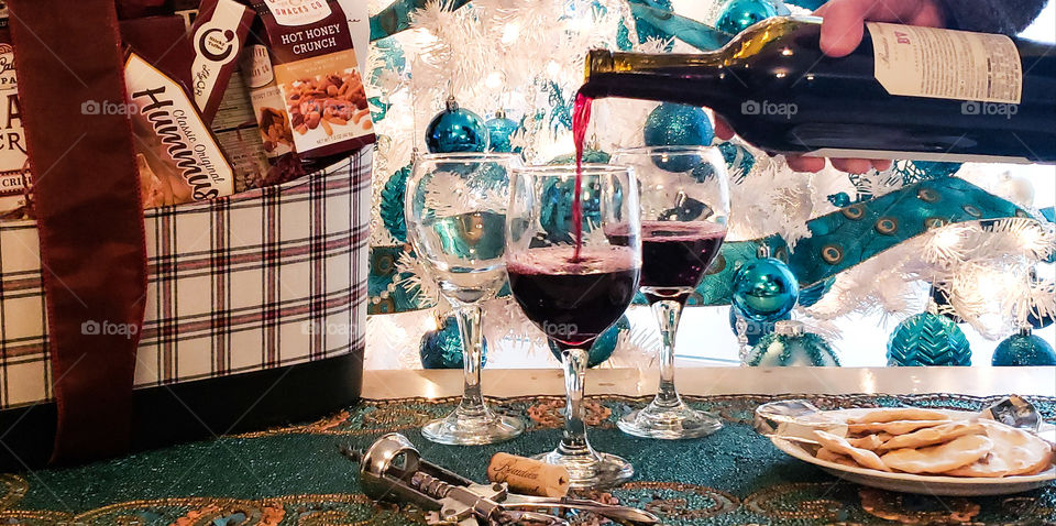 party time with wine.