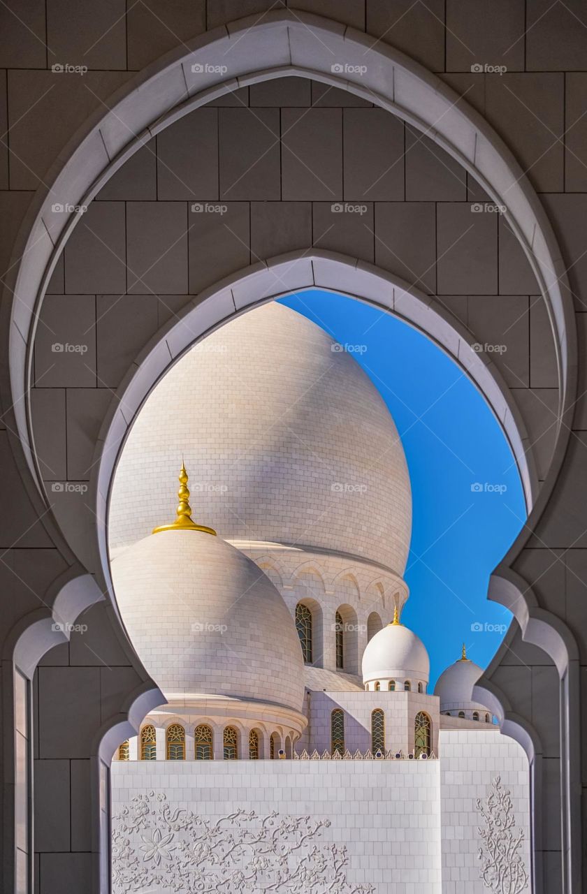 Curve view of Sheikh Zayed Grand Mosque