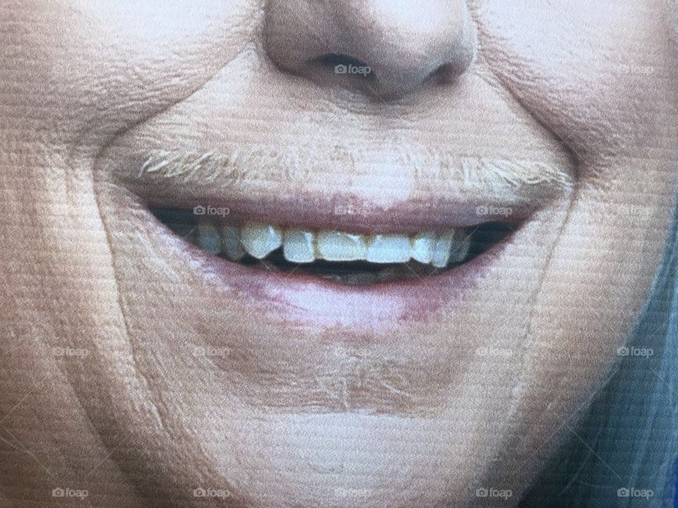 Woman moustache 