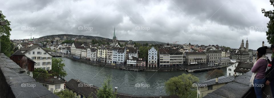 Zurich Cityscape Panorama