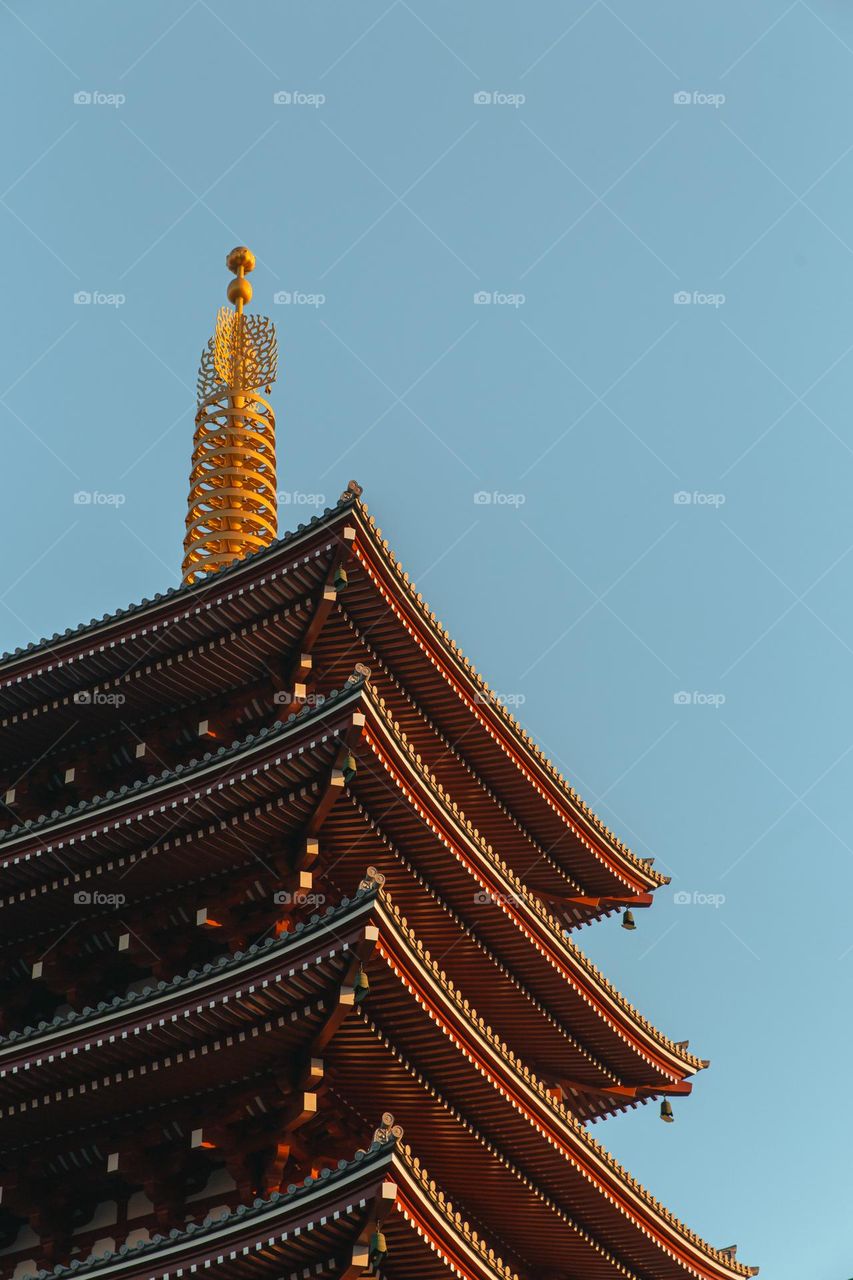 Details of five-storied pagoda
