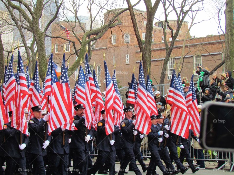 U.S. Flags on Parade