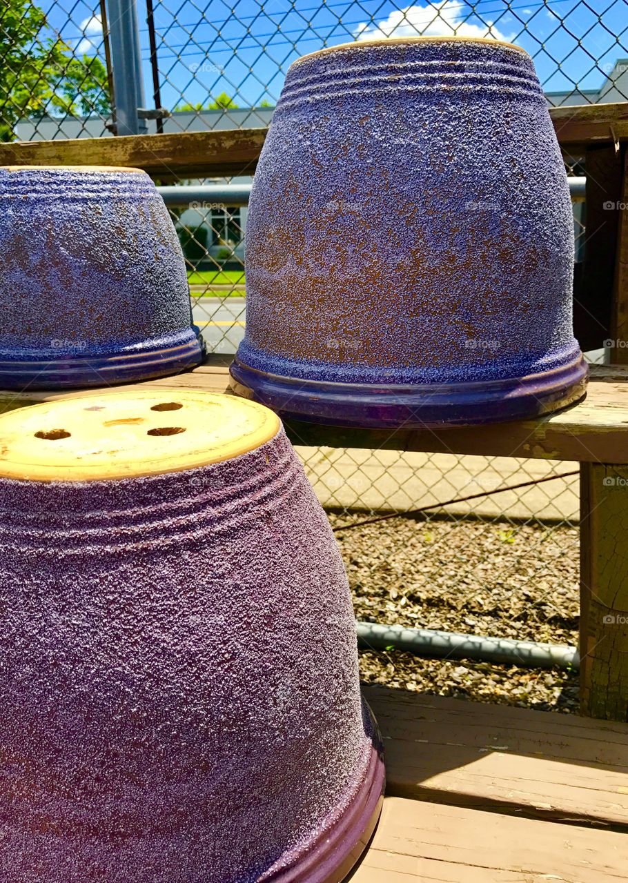 Purple Clay Pots